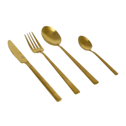 Cutlery set - 16 parts for 4 people - Model Fairbaks - Gold or black