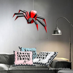 DIY/gör det själv spindel - Svart och röd